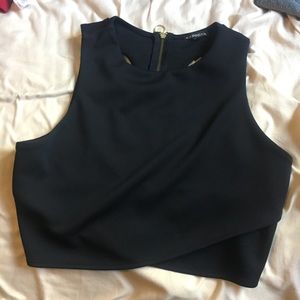 Black crop top